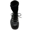 Load image into Gallery viewer, Chanel Black Leather / Suede Quilted Lace Up Booties
