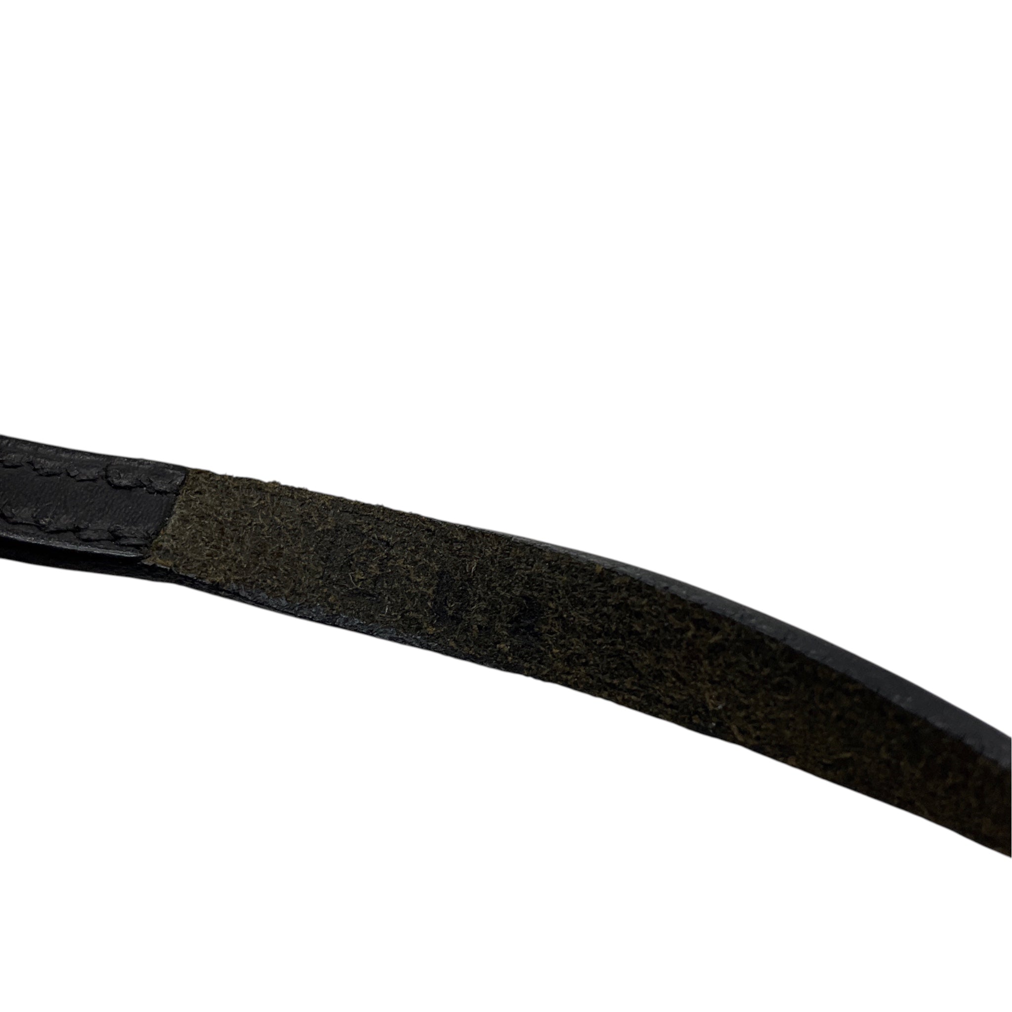 Hermes Black 2004 Leather Kelly Ardion Bracelet / Choker Necklace