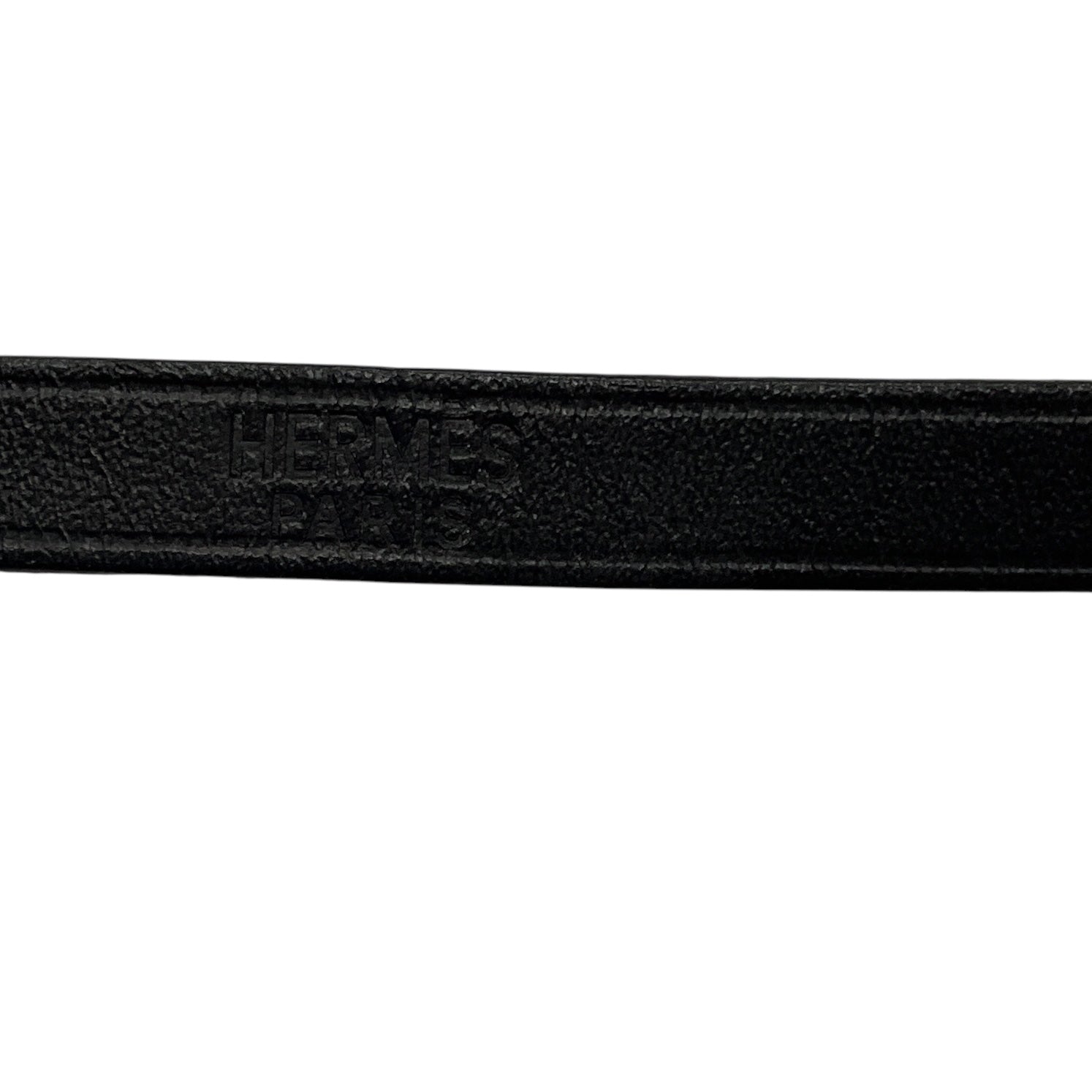 Hermes Black 2004 Leather Kelly Ardion Bracelet / Choker Necklace