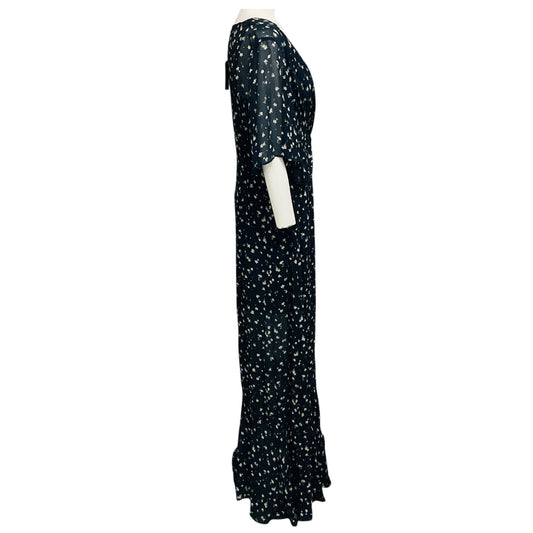 Rag & Bone Navy Blue Floral Tamar Maxi Dress