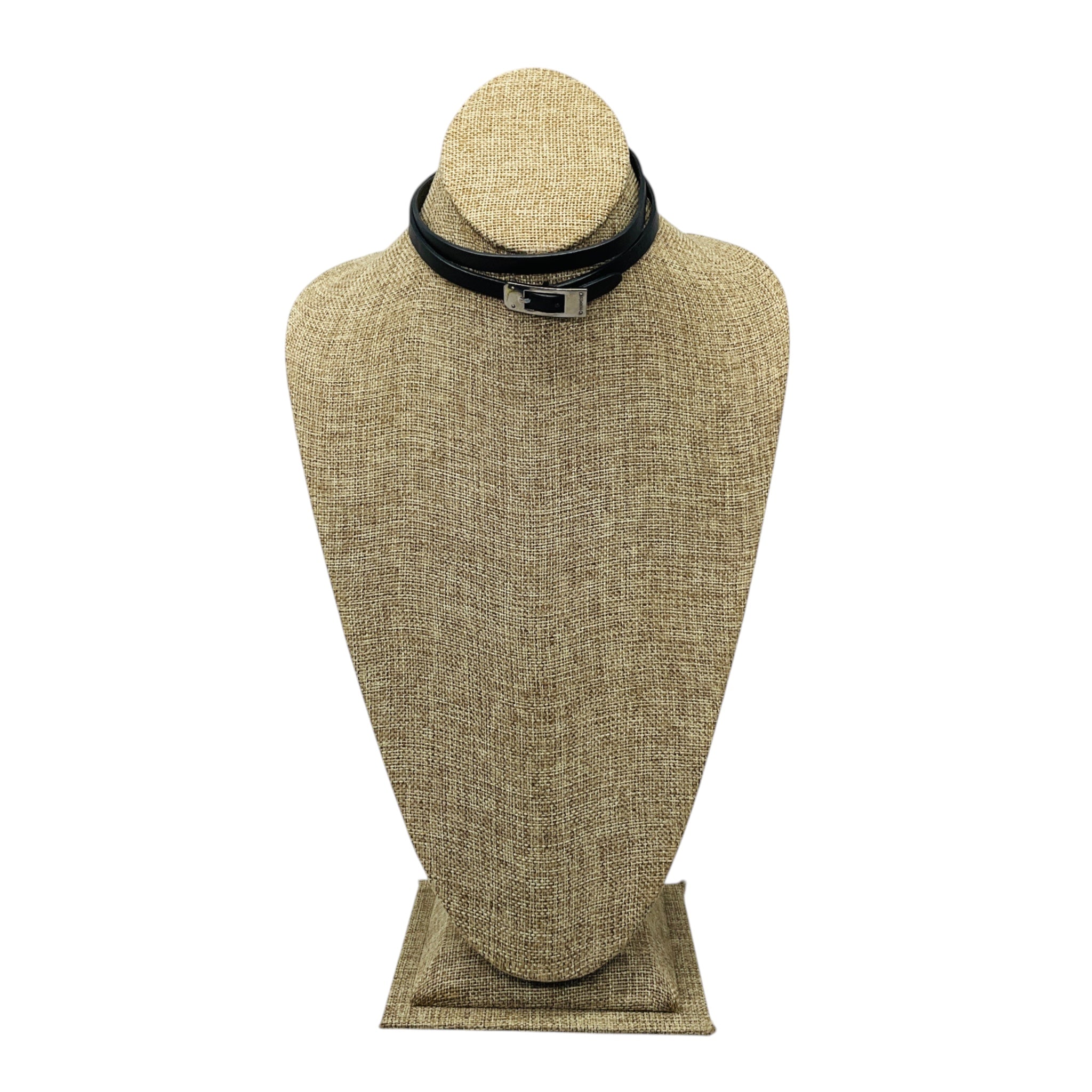 Hermes Black 2004 Leather Kelly Ardion Bracelet / Choker Necklace