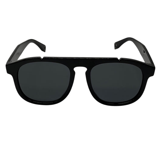 Fendi Black Rectangle Acetate Sunglasses