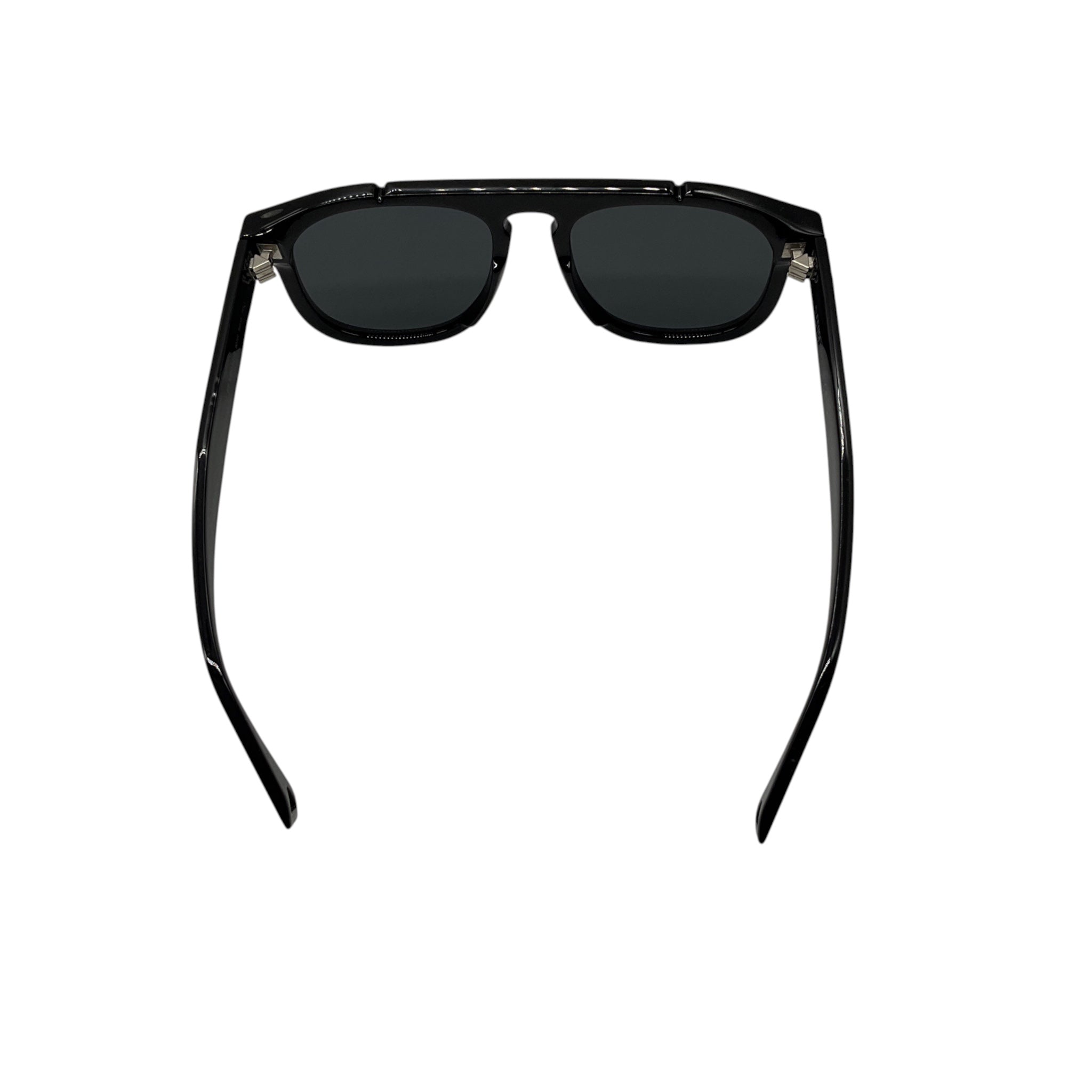 Fendi Black Rectangle Acetate Sunglasses