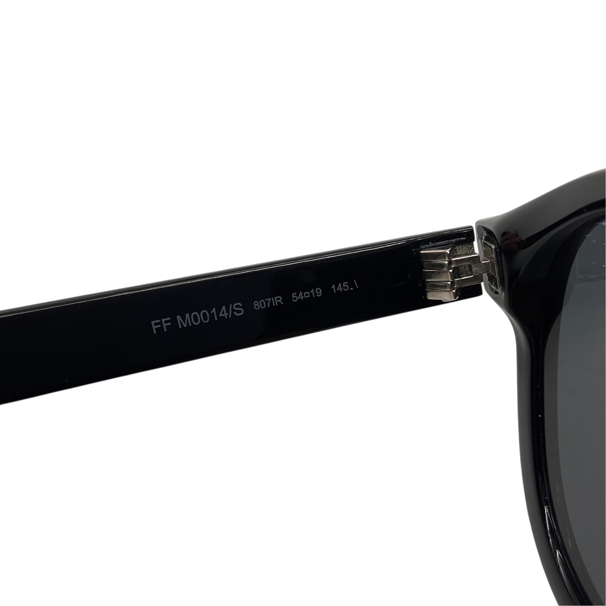 Fendi Black Rectangle Acetate Sunglasses