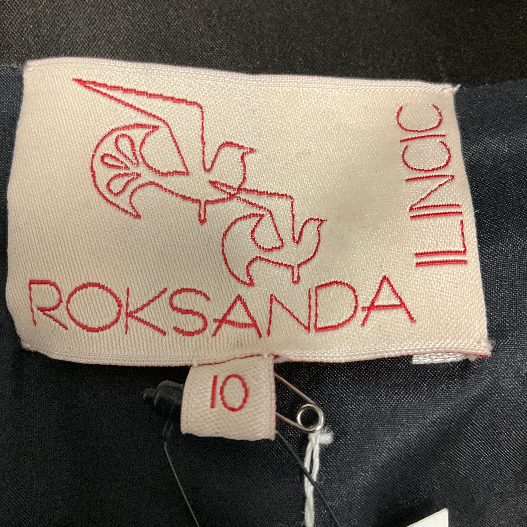 Roksanda Ilincic Green Silk Midi Cocktail Dress