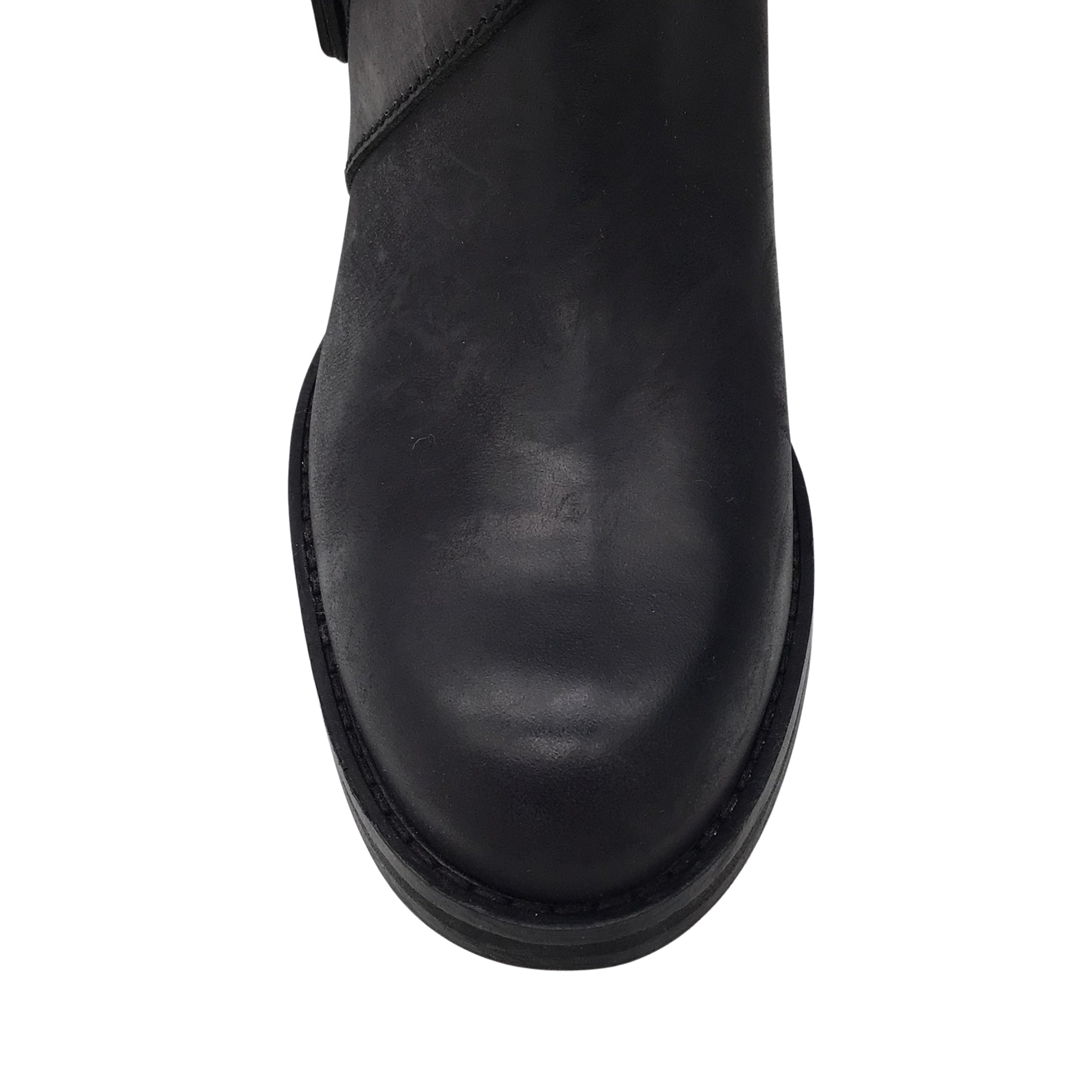 Acne Studios Black Leather Ankle Boots