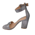 Load image into Gallery viewer, Gianvito Rossi Silver Metallic Ankle Strap Sandals
