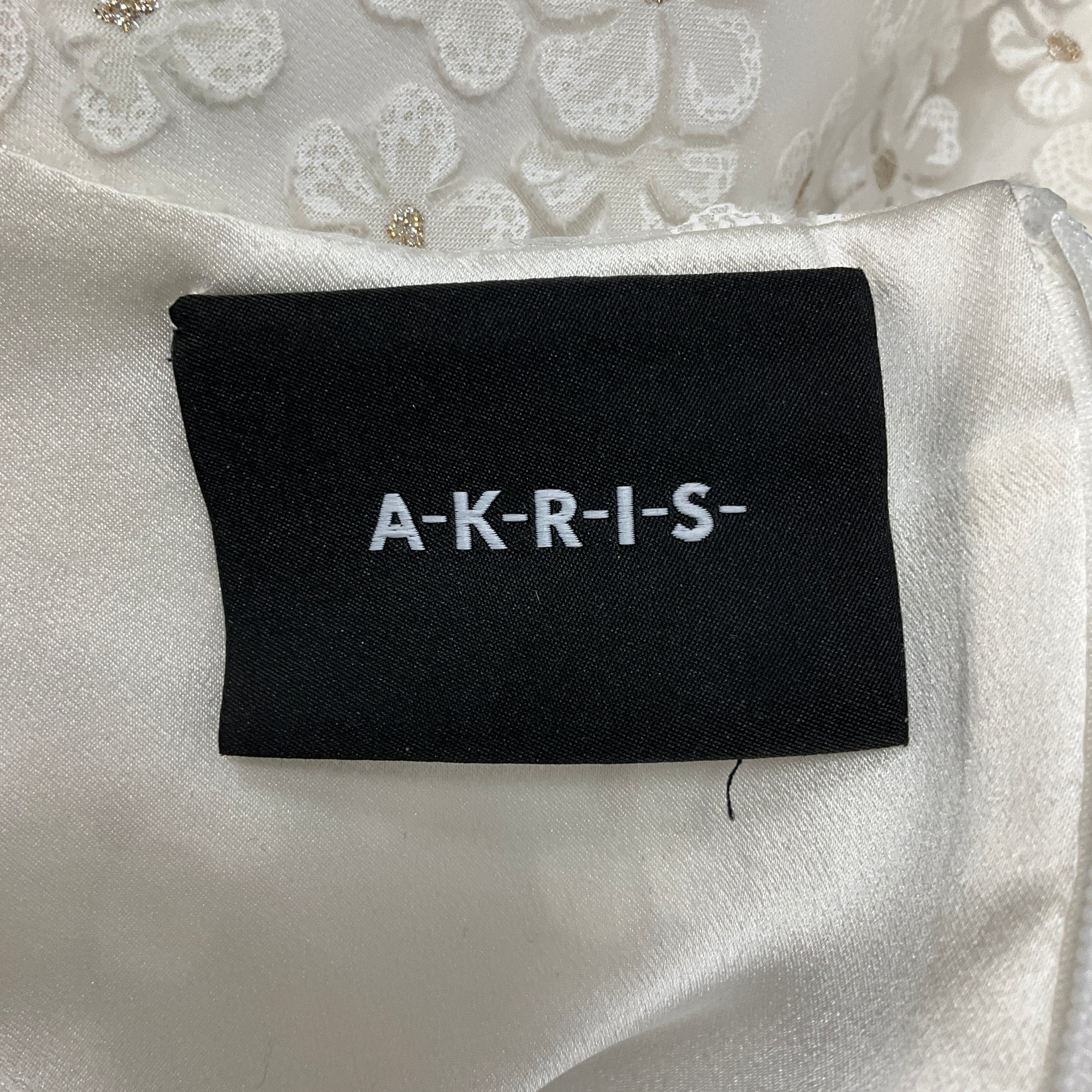 Akris White Sleeveless Floral Daisy Applique Cocktail Dress