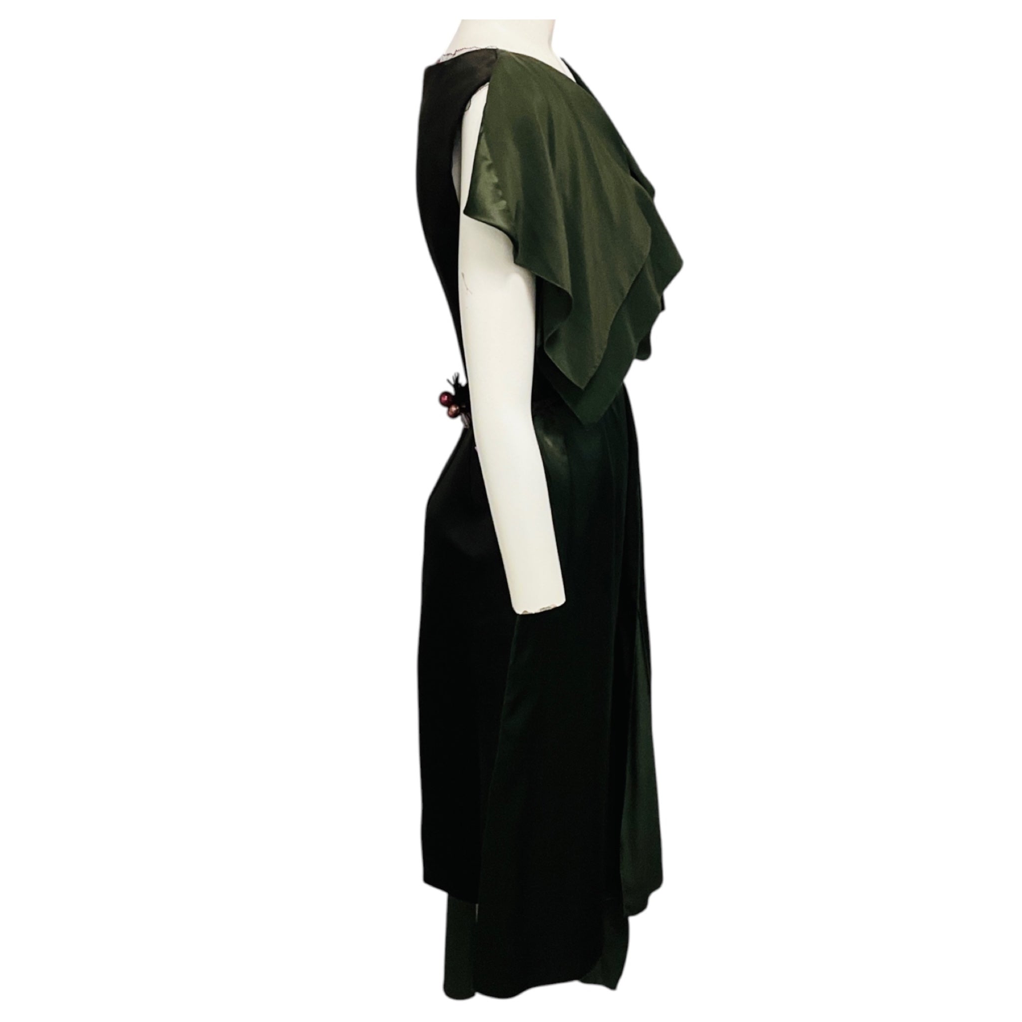 Roksanda Ilincic Green Silk Midi Cocktail Dress