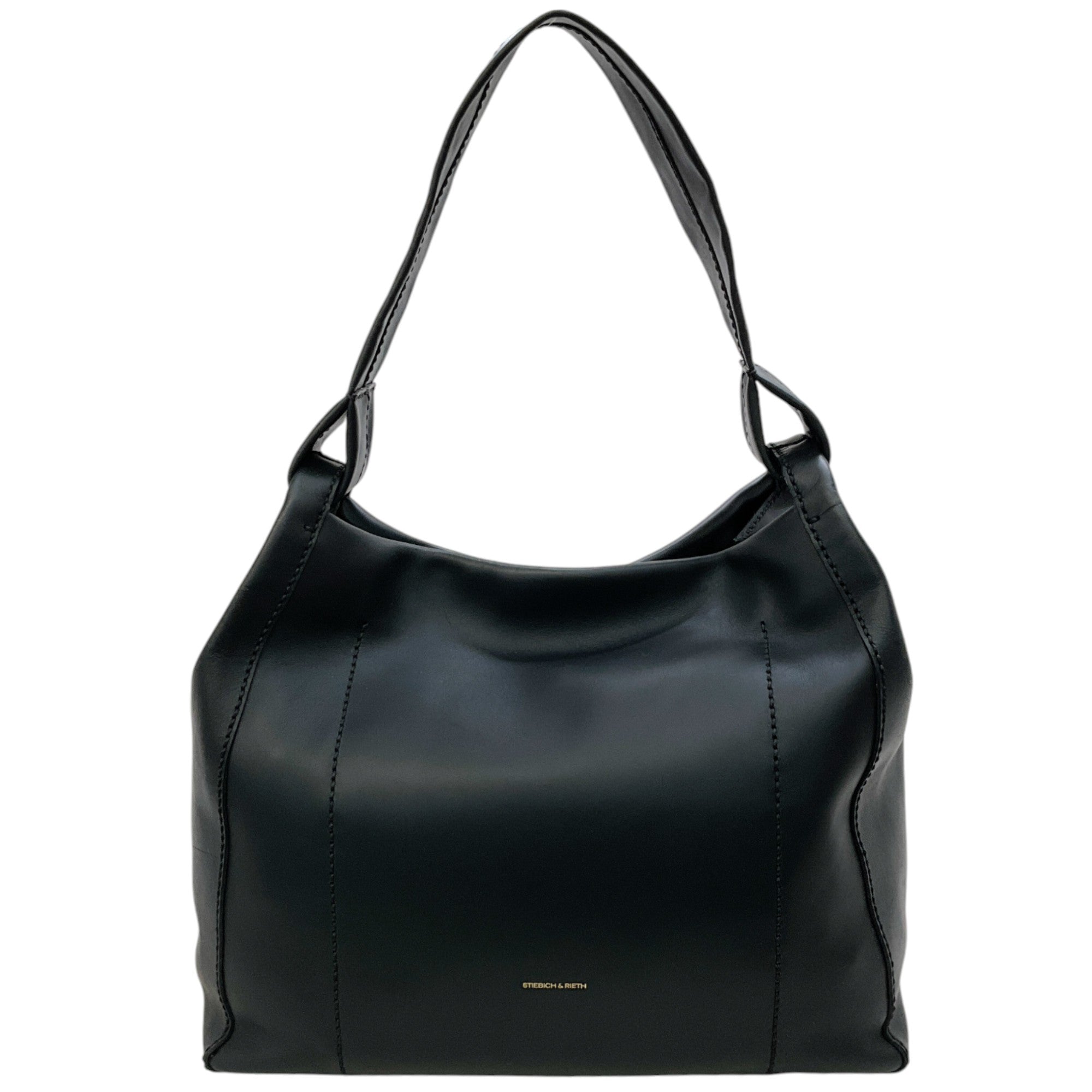 Stiebich & Rieth Black Leather Slouch No. 14 Hobo Bag
