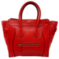 Load image into Gallery viewer, Celine Red Leather Luggage Shopper Bag

