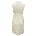 Load image into Gallery viewer, Akris White Sleeveless Floral Daisy Applique Cocktail Dress
