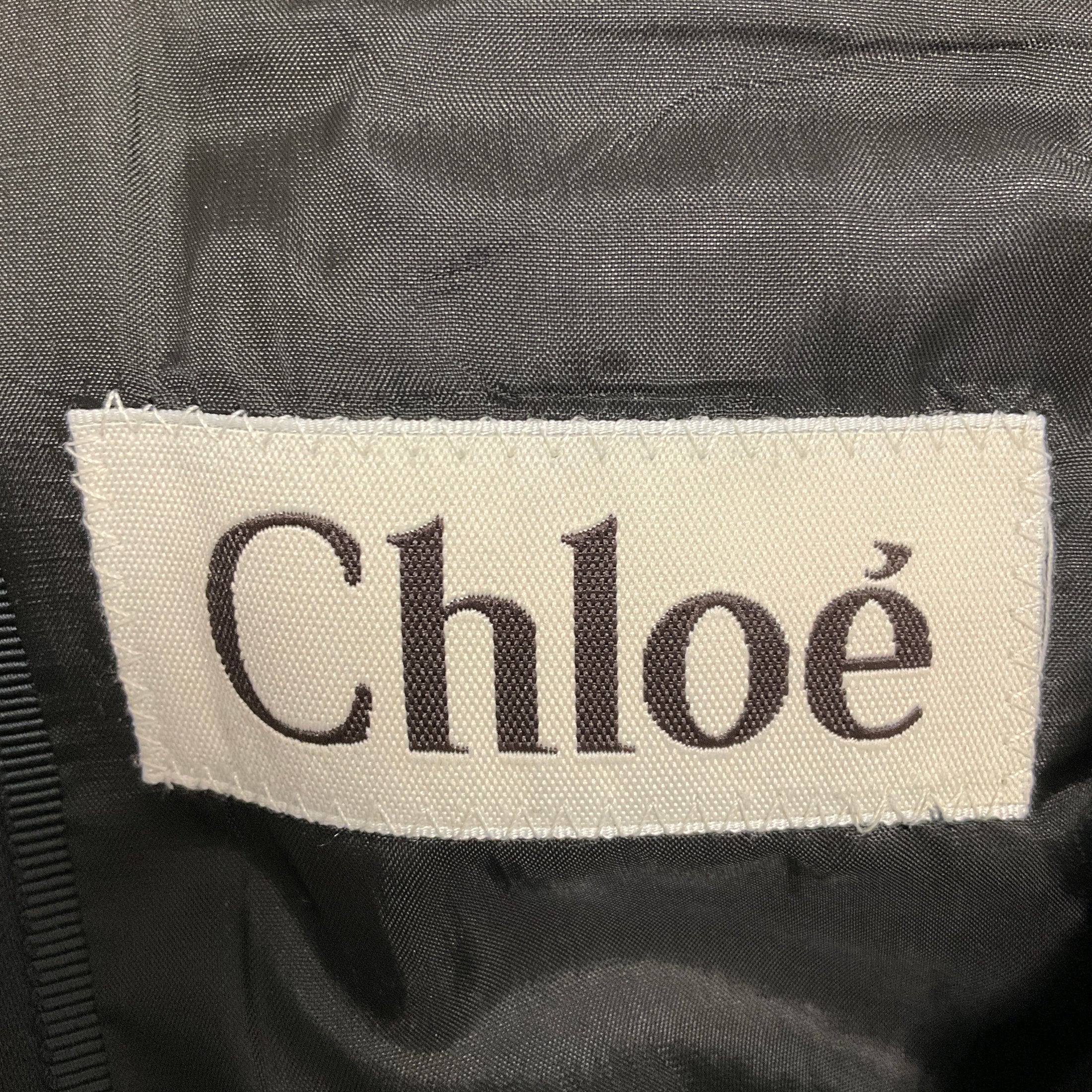 Chloe Black Noir Wool Blazer and Pants Suit Set