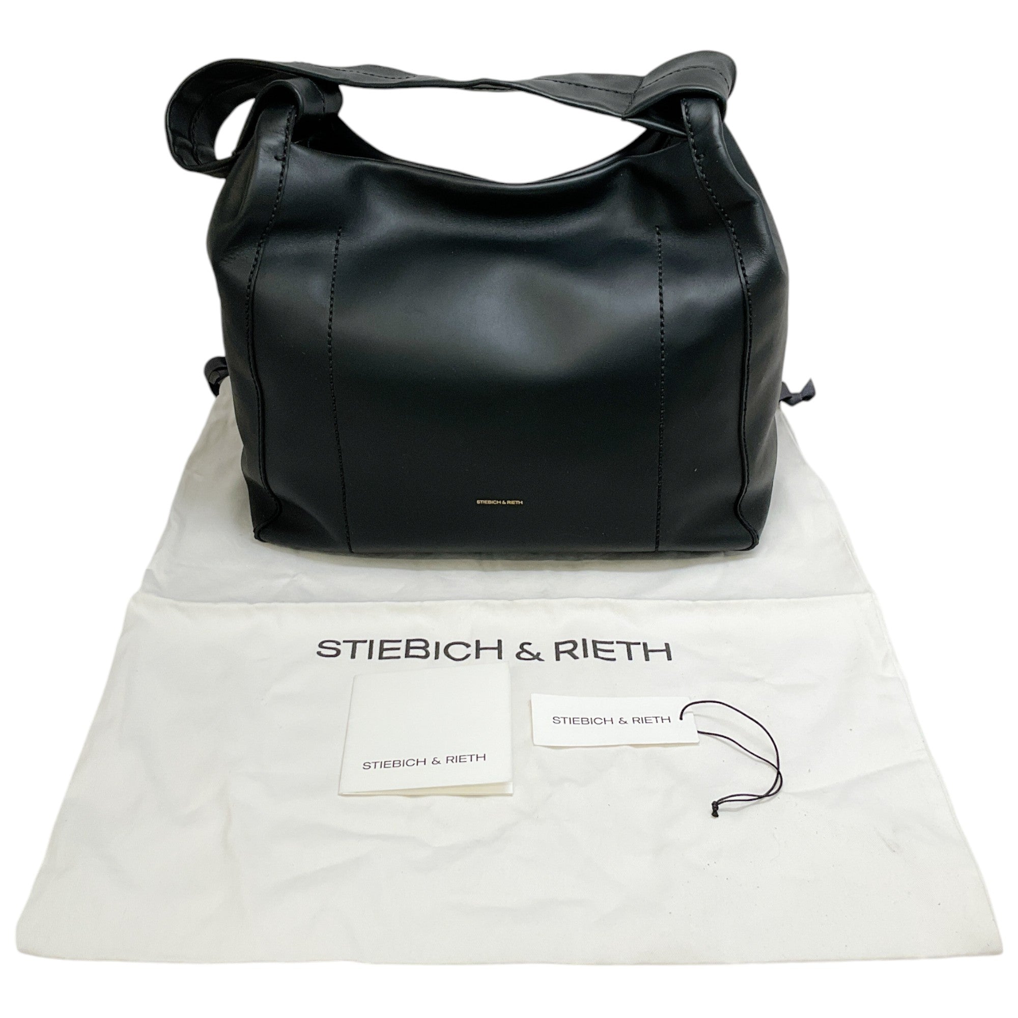 Stiebich & Rieth Black Leather Slouch No. 14 Hobo Bag