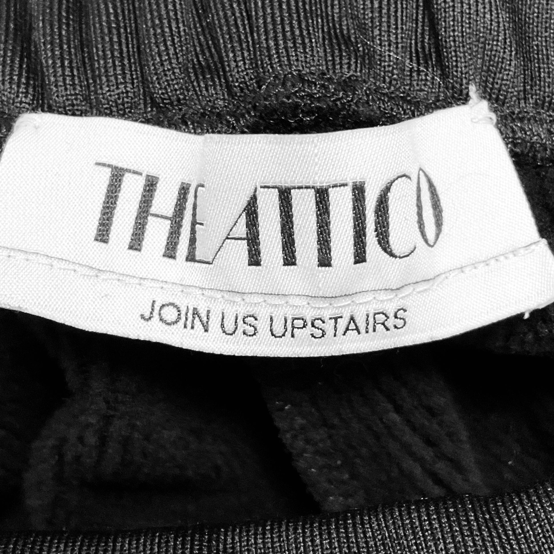 The Attico Black Logo Embossed Crewneck Fleece Sweatshirt and Carter Lounge Pants