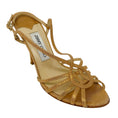 Load image into Gallery viewer, Jimmy Choo Gold Metallic Shimmer Sandals
