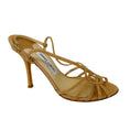 Load image into Gallery viewer, Jimmy Choo Gold Metallic Shimmer Sandals
