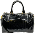 Load image into Gallery viewer, Chanel Vintage Black Patent Timeless Boston Bag

