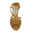 Load image into Gallery viewer, Jimmy Choo Gold Metallic Shimmer Sandals
