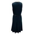 Load image into Gallery viewer, Akris Punto Marine Blue Sleeveless Flared Midi Dress with Leather Belt
