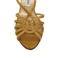 Load image into Gallery viewer, Jimmy Choo Gold Metallic Shimmer Sandals
