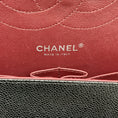 Load image into Gallery viewer, Chanel 2013 Black Caviar Leather Double Flap Shoulder Bag
