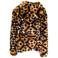 Load image into Gallery viewer, Mary Katrantzou Tan / Black Faux Fur Jacket
