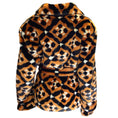 Load image into Gallery viewer, Mary Katrantzou Tan / Black Faux Fur Jacket
