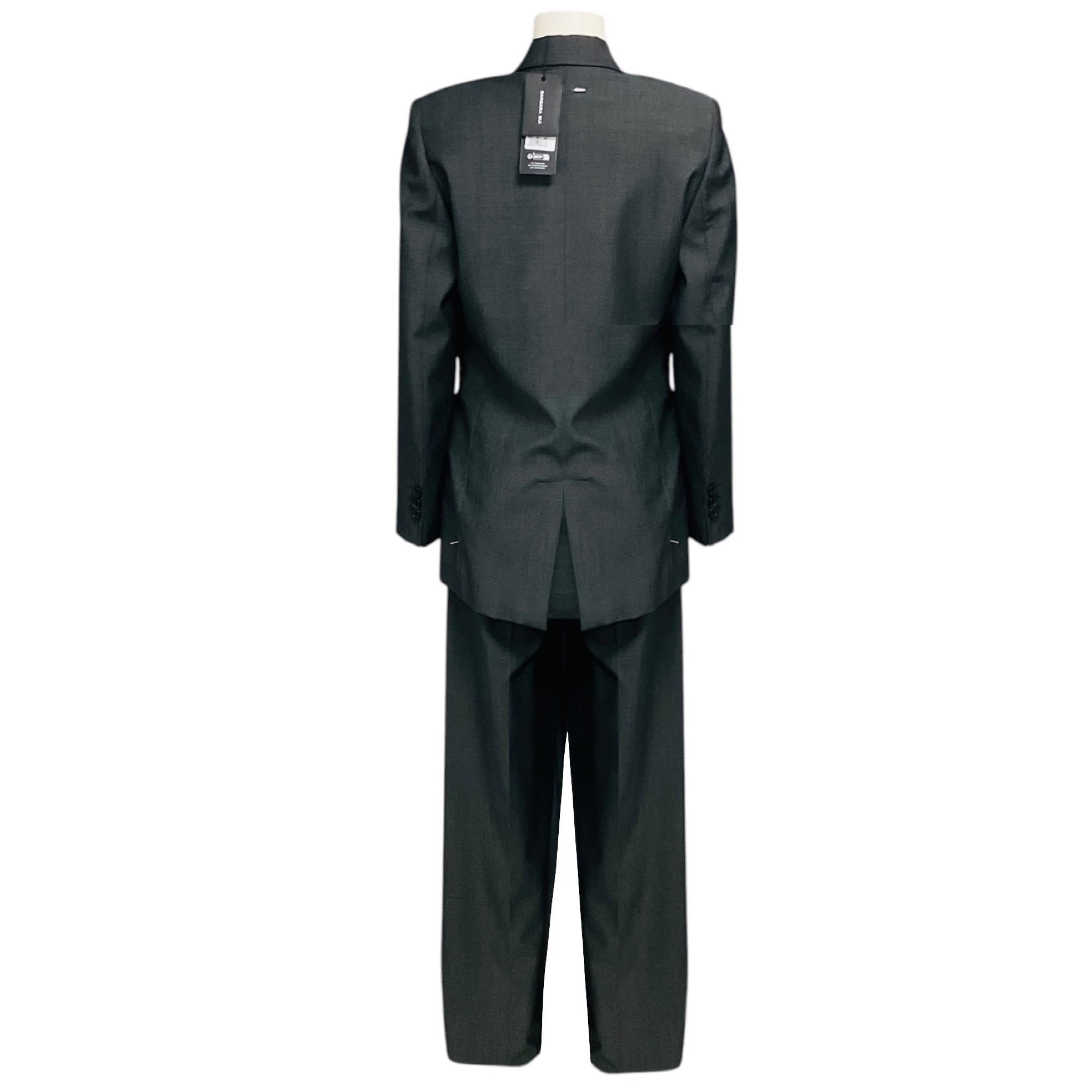 Barbara Bui Medium Grey Wool Suit Jacket and Trousers Suit Set