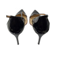 Load image into Gallery viewer, Francesco Russo Black Patent Leather and Lucite Pumps

