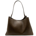 Load image into Gallery viewer, Brunello Cucinelli Brown Leather Tote with Monili Trim

