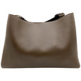 Load image into Gallery viewer, Brunello Cucinelli Brown Leather Tote with Monili Trim
