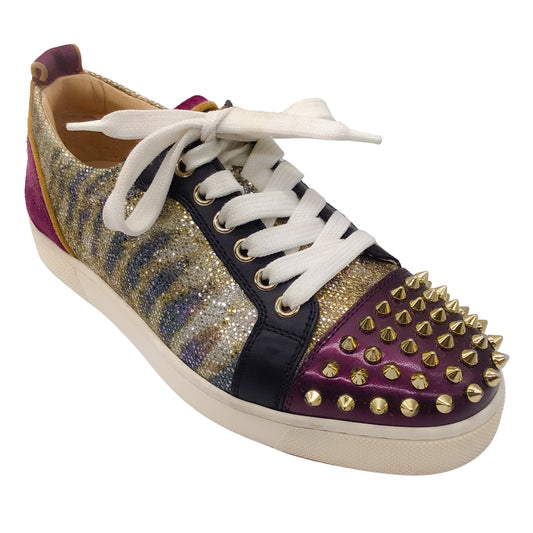 Christian Louboutin Purple / Gold Multi Louis Junior Sneakers