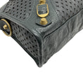 Load image into Gallery viewer, Balenciaga Grey Perforated Leather Mini City Bag
