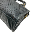 Load image into Gallery viewer, Balenciaga Grey Perforated Leather Mini City Bag
