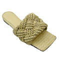 Load image into Gallery viewer, Bottega Veneta Natural Maxi Tubolare Intreccio Raffia Lido Sandal
