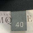 Load image into Gallery viewer, Alexander McQueen Navy Blue / Ivory Fringed Tweed Blazer
