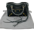 Load image into Gallery viewer, Balenciaga Grey Perforated Leather Mini City Bag
