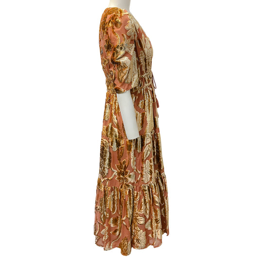 Ulla Johnson Loretta Velvet Devoré Midi Dress