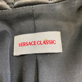 Load image into Gallery viewer, Versace Classic Black Leather Trimmed Wool Coat
