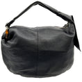 Load image into Gallery viewer, Gucci Black Leather Hobo Bag with Tassel and Bamboo
