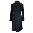 Load image into Gallery viewer, Versace Classic Black Leather Trimmed Wool Coat
