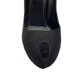 Load image into Gallery viewer, Sergio Rossi Black Embossed Leather Peep Toe Platform Pumps
