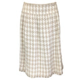 Load image into Gallery viewer, Chanel Beige / Ivory 2008 Houndstooth Tweed Skirt
