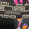 Load image into Gallery viewer, Versace Black / Pink Multi Floral Baroque Patchwork Print Silk Blouse with Medusa Button
