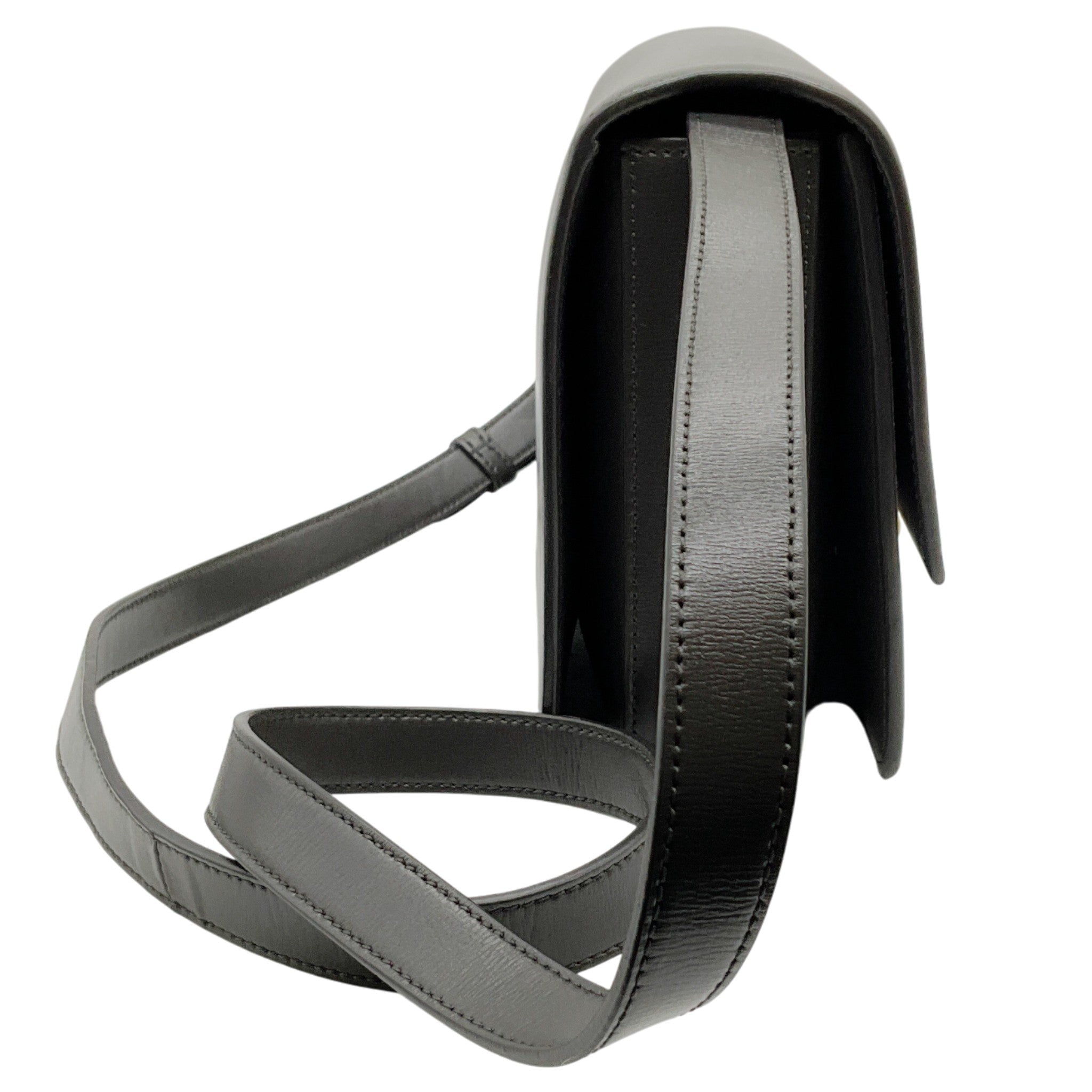 Saint Laurent Grey Leather / Suede Bellachasse Medium Shoulder Bag