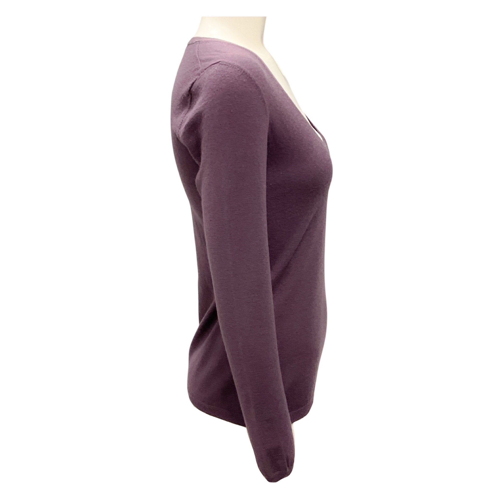 Brunello Cucinelli Purple Fine Knit Cashmere Sweater