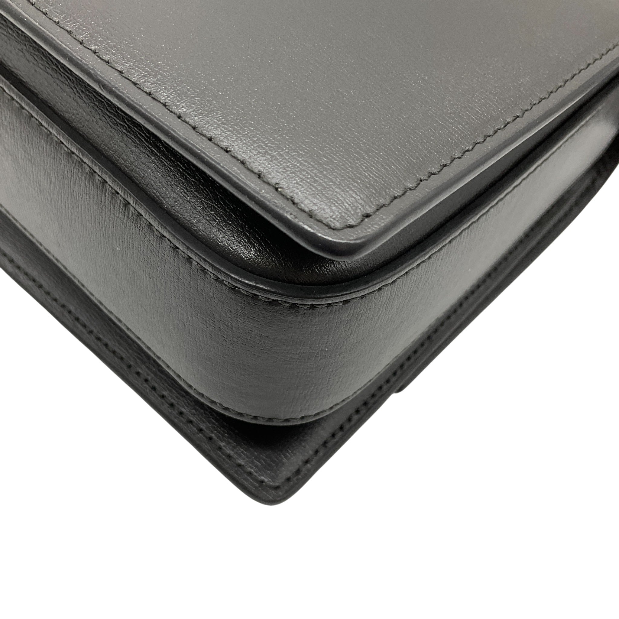 Saint Laurent Grey Leather / Suede Bellachasse Medium Shoulder Bag