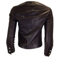 Load image into Gallery viewer, Chanel Brown Pearl Embellished Silk Lined Lambskin Leather Jacket
