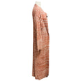 Load image into Gallery viewer, The Elder Statesman Burnt Orange / Grey Long Sleeved Cashmere Knit Full Length Long Cardigan Sweater

